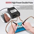 Miniatyrbillede 3 af 4: 8000W Høj Effekt Dobbelt Puls Punktsvejsemaskine - Perfet automatic welding type EU Plug