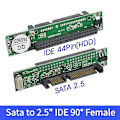 Pikkukuva 1 / 5: IDE - SATA 2.5 tuuman IDE naaras 40-nastainen portti - 2.5 SATA naaras 1.5Gbs sarjaliitäntäsovitinmuunnin tukee ATA 133 100 HDD CD DVD-Perfet