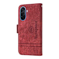 Miniatyrbilde 3 av 4: for Huawei nova Y70 / Y70 Plus / Enjoy 50 BETOPNICE Dobbeltsidig Spenne Lær Telefonveske - Perfekt Red