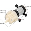 Miniatyrbillede 2 af 5: 12V mini elektrisk membranvandpumpe - 1,5-2L/min output - perfekt