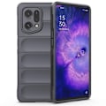 Miniatyrbild 1 av 5: för Oppo Find X5 Stötsäkert Flexibelt Mjukt TPU Halkfritt Kant Mobiltelefon Skydd Robust Baksida - Perfet Dark Grey