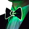 Miniatyrbilde 3 av 3: LED-seler med LED-sløyfe, lysende sløyfe, LED-sløyfe, perfekt for musikkfestivaler, Halloween-kostymefester - perfekt Green