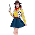 Pikkukuva 4 / 5: Cosplay Story Woody -asusetit Cowboy-jouluasu Unisex Sheriffin Halloween-karnevaalipuku Naamiaisleikki Lelu Lavaesitys Korkealaatuinen - Täydellinen Women L