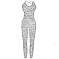 Miniatyrbilde 3 av 5: Dame Fiskenett Strømpebukser Drakter Strømper Sling Cupless Crotchless Teddies Bodysuits Bodystockings Dame Undertøy-god-Perfekt rose red