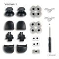 Miniatyrbilde 5 av 10: For PS5-kontroller L1-R1 L2-R2 Trigger-knapper 3D-analog pinne + ledende gummiknapp skrutrekker reparasjonssett Holdbar - Perfet