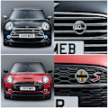 Miniatyrbillede 4 af 5: Metal 3D Front Bumper Grill Emblem Badge Sticker til MINI Cooper JCW S One Countryman R60 R61 F56 F60 - Perfekt retro red jack