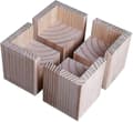 4-pack sängförhöjare i massivt trä - Kraftiga möbelfötter för sängar, soffor, bord - Perfekt