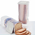 Miniatyrbillede 4 af 5: Brødkasse med stor kapacitet og lækagesikkert låg - Stabelbar køkkenorganisator til opbevaring af brød, toast og korn - Essentielt køkkentilbehør - Perfekt White