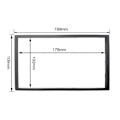 Miniatyrbilde 4 av 5: Universal 7 tommers 2Din Stereo Bil Audio Ramme Bilradio Android Spiller Modifikasjon Dekorativ Rammepanel Monteringstilbehør - Perfekt 178x100  189x109