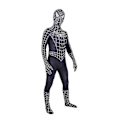 Miniatyrbillede 5 af 5: Halloween Mænds Sort Remy Spiderman Cosplay Kostume Venom Symbiote Remy Dragt Zentai Bodystocking Voksen-Perfekt Hood Jumpsuits L