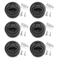 Pikkukuva 1 / 5: 6X Slam Latch Hatch Pyöreä Vetolukko 1/2 Tuuman Oven Vaihto M1-63 RV Marine-Perfet