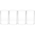 Miniatyrbild 1 av 5: 4 st Transparenta Glas Hantverk Ljus Skydd Cylinder Ljus Skydd Dekorationer-Perfekt