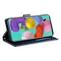 Pikkukuva 4 / 5: Yhteensopiva Samsung Galaxy A24 4G (162,1 x 77,6 x 8,3 mm) -puhelimen kanssa, nahkainen suojakotelo, jossa lukko, lompakko ja jalusta - Perfet Dark Blue