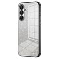 Kompatibel med Samsung Galaxy A26 5G Deksel Elektroplettering Gradient Glitter TPU Telefondeksel - Perfekt Black