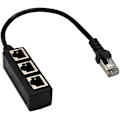 Miniatyrbillede 2 af 3: 1 til 3 Port Ethernet Adapter Kabelsplitter - Perfet