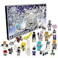 Miniatyrbillede 1 af 2: 24 stk Julekalender Minecraft Samlet Byggeklodselegetøj Julegave Halloween Legetøj Gave Minifigur Sæt Puslespilgaver 24 stk-Perfet