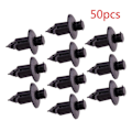 Miniatyrbild 2 av 5: 50 st/set Front Bumper Grille Grill Support Trim Clip Retainer 3533394 Passar för Volvo V70 S80 XC90 S60 V60 Svart Nylon-Perfet