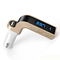 Miniatyrbillede 1 af 6: Bluetooth Car FM Transmitter Modulator MP3 USB Guld - Perfet gold one size
