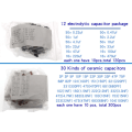 Miniatyrbilde 4 av 6: 1390 stk motstandssett, LED, diodekrystall, kondensator, motstand, keramisk brikke - Perfet
