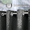 Miniatyrbilde 4 av 5: Luksuriøse termisk isolerte gardiner, tykke solide stuegardiner - Perfekt blendingsgardin Deep Gray W 59x H 71 150cm*180cm