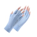 Miniatyrbillede 1 af 5: Fingerløse Solhandsker med UPF 50+ UV-Beskyttelse, til Kvinder - Fiskeri, Kørsel, Cykling, Vandreture - Perfekt Blue L