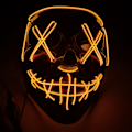 Miniatyrbild 3 av 3: Halloween Enemy Glow Mask Ghost Step Dance Kall Ljus Påsk 9# 27cmX17cm