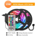 Miniatyrbild 1 av 8: RGB 15m LED-slinga RGB5050 Music Sync LED Strip multicolor ColorRGB 15m 5050 LED strip