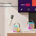 Pikkukuva 4 / 5: Mini Karaoke-laite, Mini Karaoke-laite 1/2 langattomalla mikrofonilla - Perfet black Single microphone
