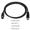 Miniatyrbillede 5 af 5: Mini Din 10-polet Han til Hun Kabel Udskiftning 10-polet Kabel til Hjemmekino - Perfekt 1.5 m