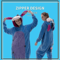 Pikkukuva 3 / 4: Snug Fit Unisex Aikuisten Onesie Pyjama Flanelli Cosplay Animal One Piece Halloween-asu Yöpuvut Kotivaatteet Q Piglet 85cm - Perfet Donkey L