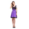 Miniatyrbillede 4 af 6: Hurtig levering tysk traditionel Dirndl-kjole til kvinder Oktoberfest Bayersk ølpigekostume 2023 Ny - Perfet Purple M