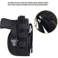 Pikkukuva 3 / 4: Universal taktinen kotelo oikeakätisille Molle-pistoolikotelolle Combat Airsoft Belt Holster Multicam oikeakätisille (musta) - Perfet