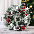 Miniatyrbillede 1 af 3: Julekrans, juleguirlande, til at hænge på døren, pejs, vindue White