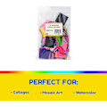 Miniatyrbilde 2 av 5: Blødende Silkepapir Firkantet 1,5-tommers, 20 Assorterte Farger for Kunst & Håndverk, DIY-Prosjekter, Scrapbooking, Gratulasjonskort, 480 Firkantet-Perfekt 2400 Pcs 1.5 Inch