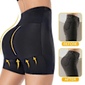 Miniatyrbilde 5 av 5: Mimigo Butt Lifter Truser Seamless Polstrede Undertøy Kvinner Butt Pads Høy Midje Magekontroll Shapewear-Perfet BLACK S