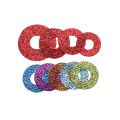 Miniatyrbillede 5 af 10: 20 stk 16/18/20/24 mm Glitter Sikkerhedsøjne Runde Plast LYS - Perfet