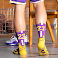 Miniatyrbillede 4 af 4: Basketballstrømper, 3-pak polstrede sportsstrømper Crew Socks til mænd og kvinder - Perfekt style3724