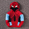 Miniatyrbillede 1 af 2: 3-8 År Børne Superhelt Spiderman Trøjer Hættejakke Frakke - Perfekt spiderman 7-8 Years