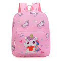 Miniatyrbilde 2 av 9: Cartoon Kids Unicorn Canvas Ryggsekk Skoleveske Mote for Sta - Perfet Pink