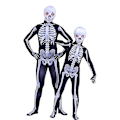 Miniatyrbillede 1 af 6: Halloween kostume skelet kostumer til børn og voksne - perfekt 110