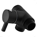 Miniatyrbilde 1 av 5: Dusjarm Omleder Ventil, Baderom Messing G1/2 3-veis Dusjsystem Komponent Erstatning for Håndholdt Fast Spray Dusjhode A-Perfet Black