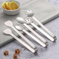 Miniatyrbillede 3 af 5: Mini madpincet i rustfrit stål, tykkere, ikke-deformerende, multifunktionel serveringspalm/hjerte/oval/firkantet glasurclips KAESI-Perfet A 0