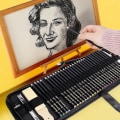 Miniatyrbild 5 av 5: 41 st Professionellt set Grafitkol penna Case för konststudenter Skolmåleritillbehör- Perfet