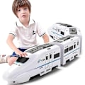 Miniatyrbillede 2 af 4: Elektrisk Universel Simulation Højhastigheds Jernbane Harmony Tog Model Børnelegetøj - Perfekt five carriages