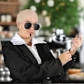 Pikkukuva 4 / 5: Mr Worldwide Kalju Kypärä & Aurinkolasit Setti, Julkkisikoni Naamiaisasu Pitbull Asustesarja - Täydellinen 3pcs