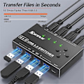 Miniatyrbillede 2 af 5: USB 3.0 Switch 4 Computere, 4 Porte USB Switch Vælger Kompatibel med Tastatur Mus Switch Printerdeler - Perfekt