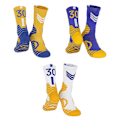 Miniatyrbillede 1 af 5: Basketballstrømper, 3-pak polstrede sportsstrømper Crew Socks til mænd og kvinder - Perfekt style3726