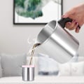 Miniatyrbillede 6 af 7: Lysfremstillingsgryde, metalgryde til smeltning af voks, smeltende vokskop - Perfet