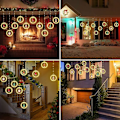 Miniatyrbild 5 av 6: Christmas String Lights, 9,8ft 120 LED Santa Claus String Lights, Vattentät koppar Twinkle Lights, USB driven hängande juldekoration - HARRY