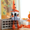 Miniatyrbillede 6 af 6: Halloween tryllekunstner dukke top hat Heksealf Ansigtsløs gammel mand A - Perfet B